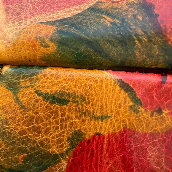 Patricia Nash Leather Leandra Flap Crossbody Multi Floral Spring - Picture 8 of 15